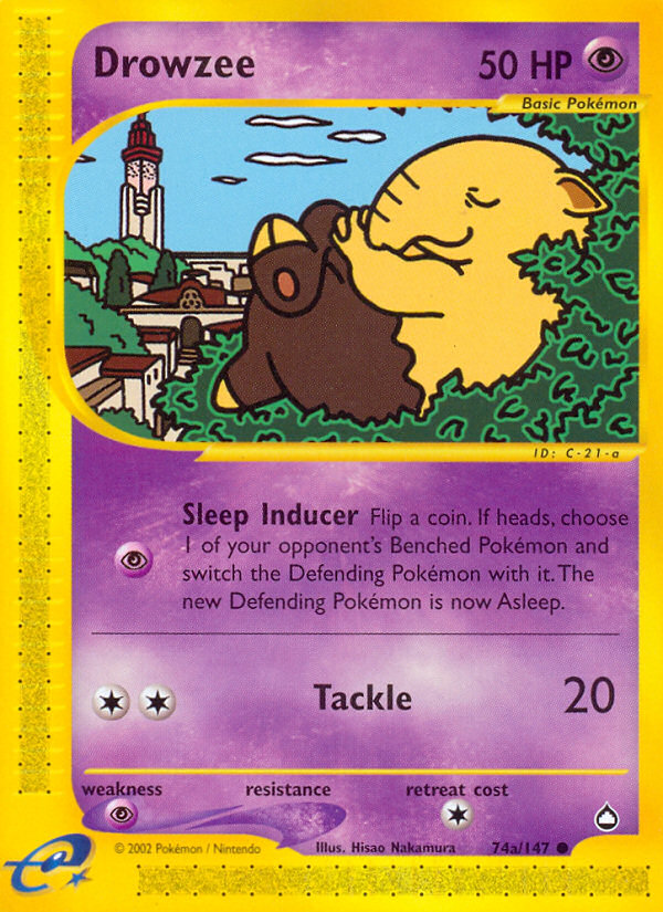 Drowzee (74a/147) [Aquapolis] | Good Games Adelaide SA