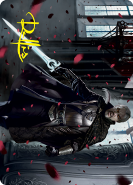 Odric, Blood-Cursed Art Card (Gold-Stamped Signature) [Innistrad: Crimson Vow Art Series] | Good Games Adelaide SA