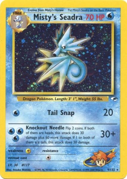 Misty's Seadra (9/132) [Gym Heroes Unlimited] | Good Games Adelaide SA