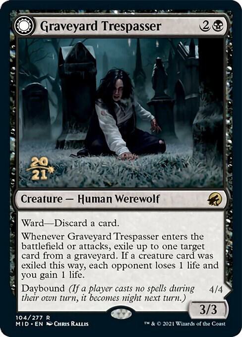Graveyard Trespasser 104 (Prerelease Cards)  - Foil | Good Games Adelaide SA