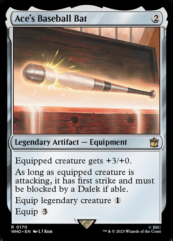 Ace's Baseball Bat 170 (Universes Beyond: Doctor Who)  - Foil | Good Games Adelaide SA