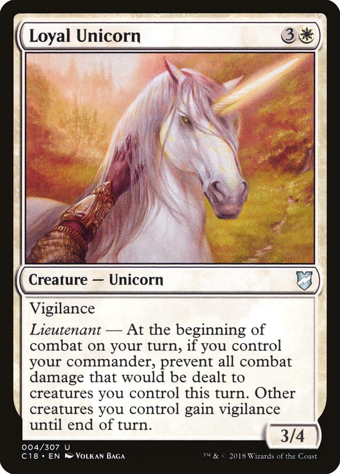 Loyal Unicorn [Commander 2018] | Good Games Adelaide SA