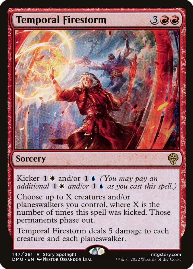 Temporal Firestorm 147 (Dominaria United)  - Foil | Good Games Adelaide SA
