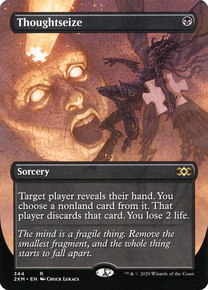 Thoughtseize (Borderless) [Double Masters] | Good Games Adelaide SA