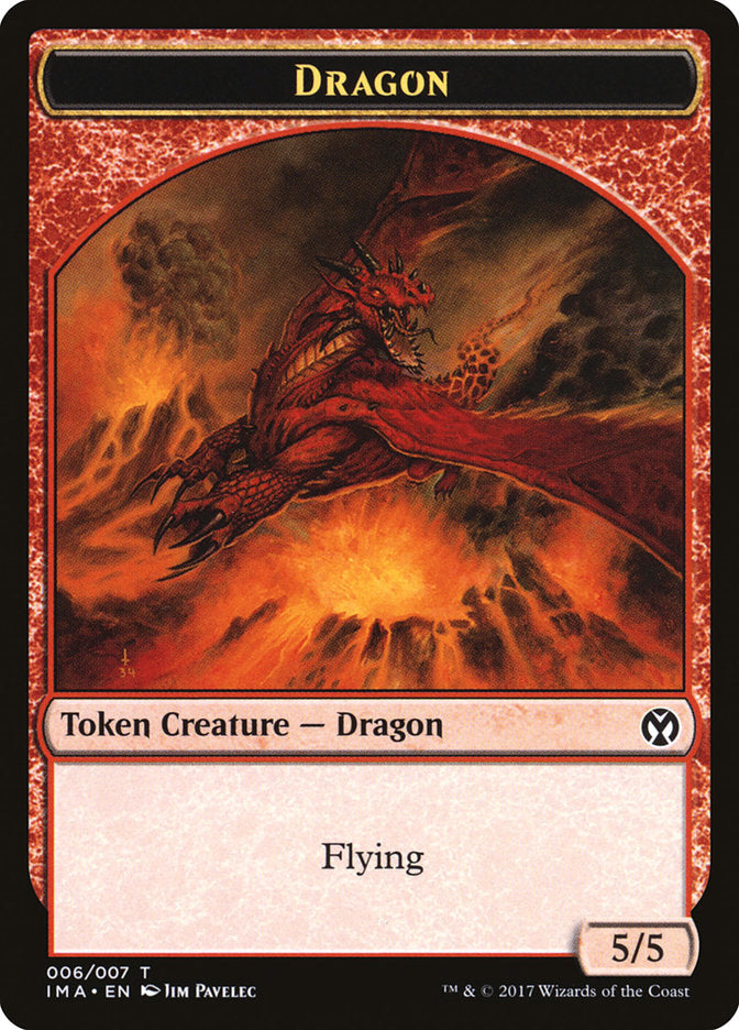 Dragon (006/007) [Iconic Masters Tokens] | Good Games Adelaide SA