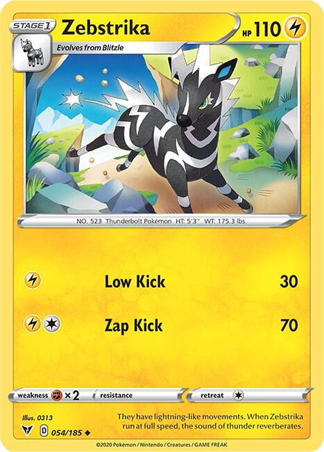 Zebstrika 054/185 (SWSH04: Vivid Voltage)  | Good Games Adelaide SA
