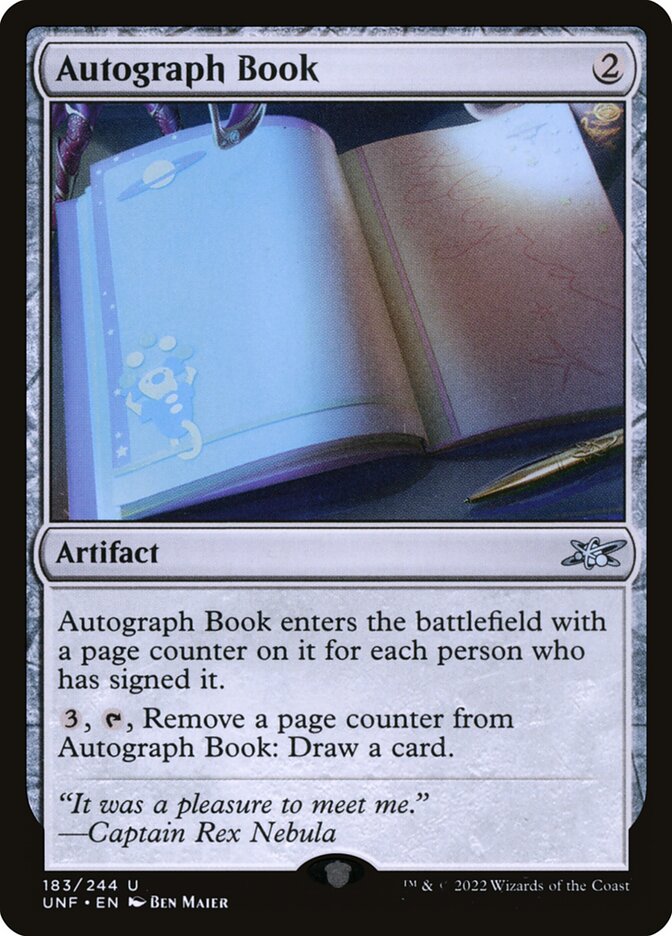 Autograph Book 183 (Unfinity)  - Foil | Good Games Adelaide SA