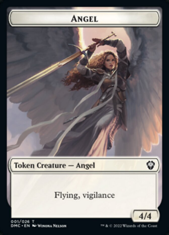 Angel Token [Dominaria United Commander Tokens] | Good Games Adelaide SA