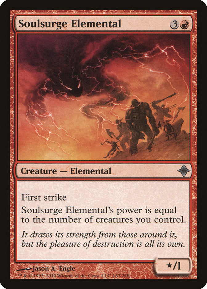 Soulsurge Elemental 163 (Rise of the Eldrazi)  - Foil | Good Games Adelaide SA