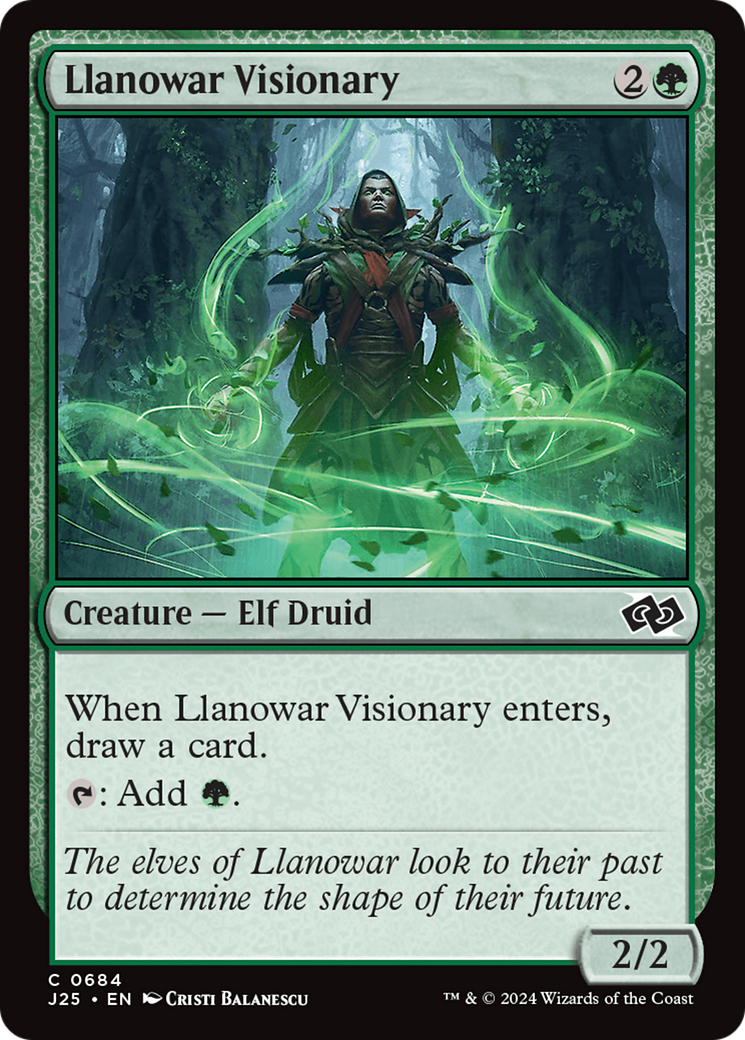 Llanowar Visionary [Foundations Jumpstart] | Good Games Adelaide SA