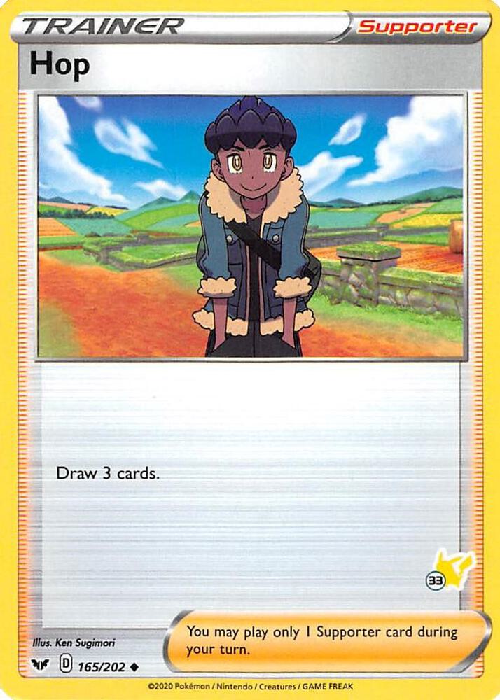 Hop 165 202 33 Pikachu Stamped 165/202 (Battle Academy 2022)  | Good Games Adelaide SA
