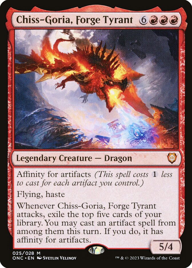 Chiss-Goria, Forge Tyrant 25 (Commander: Phyrexia: All Will Be One)  - Foil | Good Games Adelaide SA