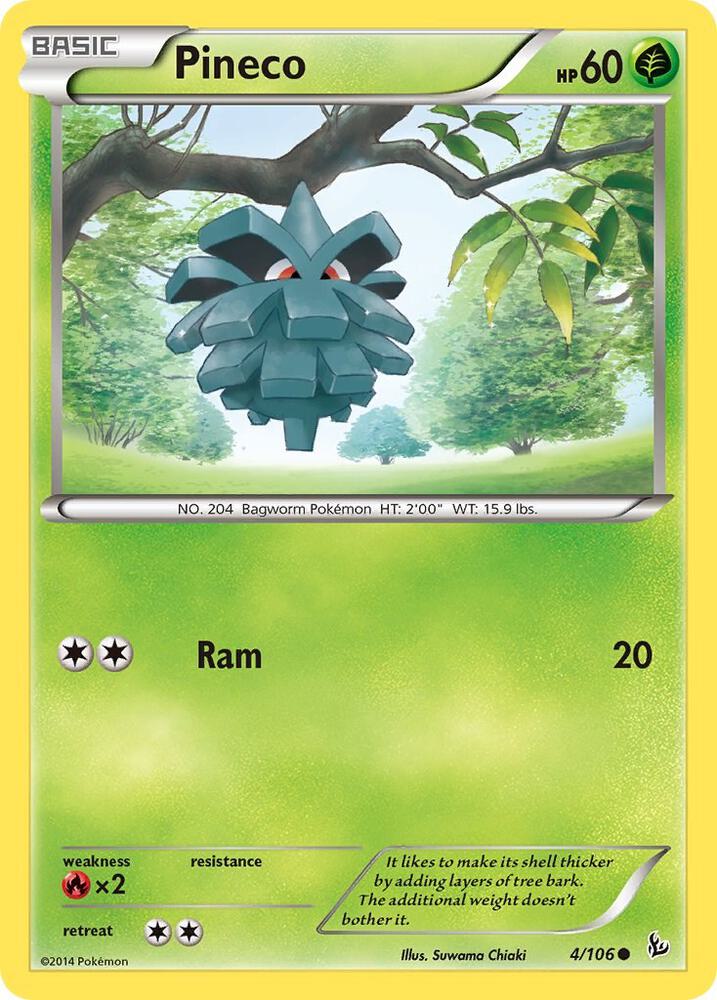 Pineco 4/106 (XY - Flashfire)  | Good Games Adelaide SA