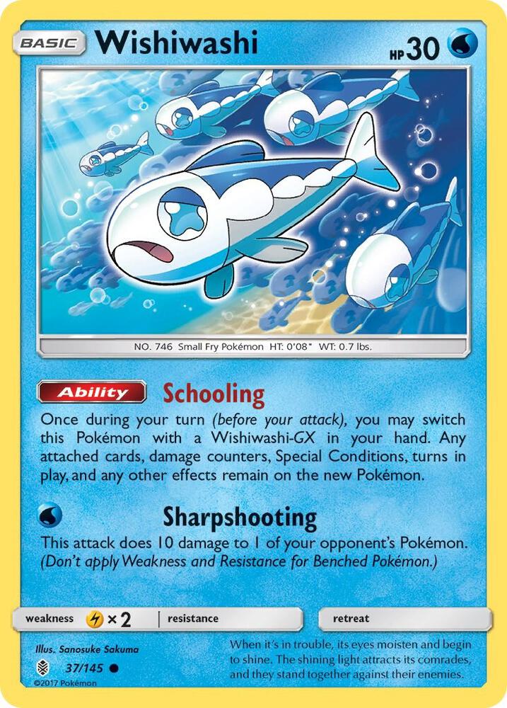 Wishiwashi 37/145 (SM - Guardians Rising)  | Good Games Adelaide SA