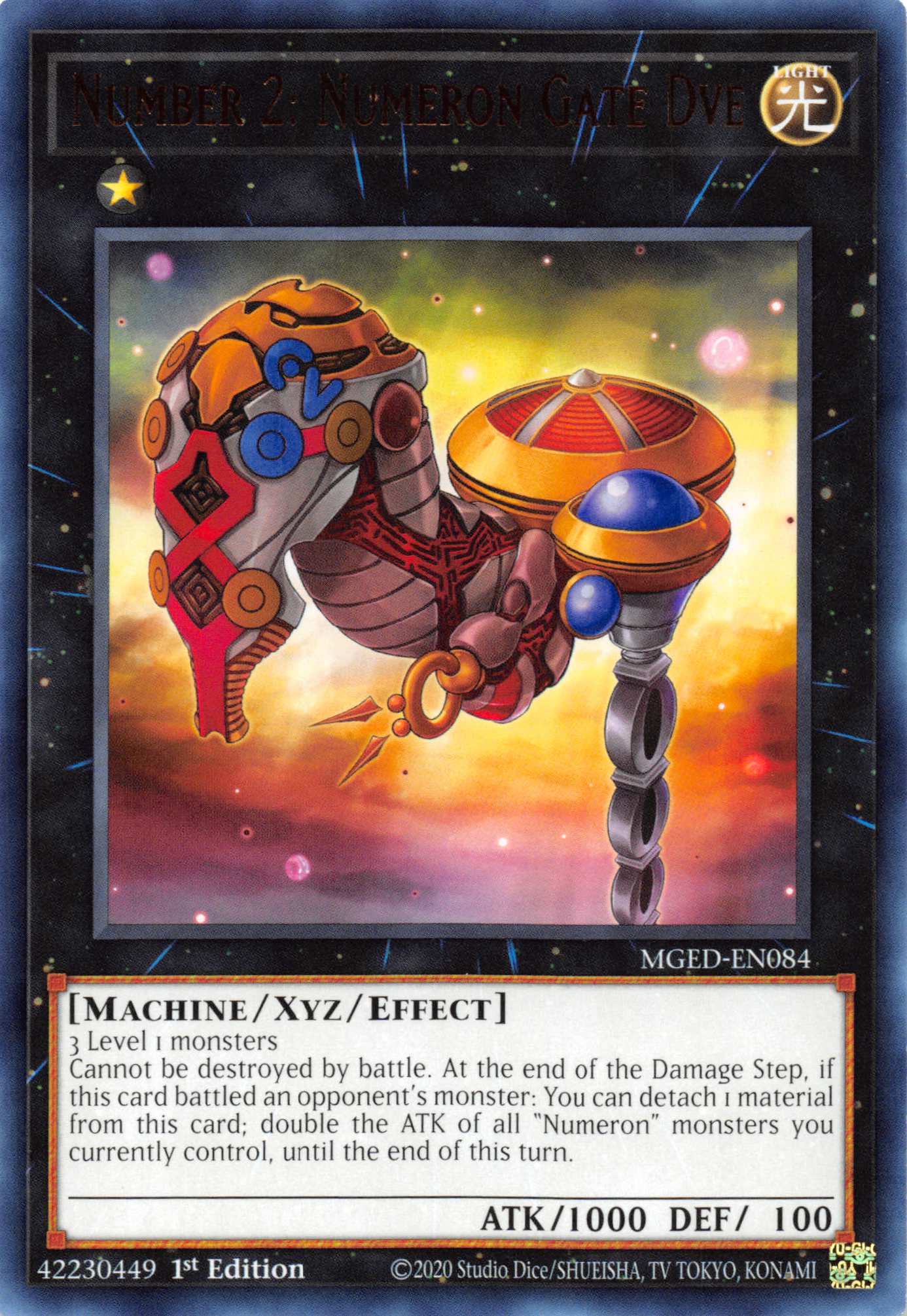 Number 2: Numeron Gate Dve [MGED-EN084] Rare | Good Games Adelaide SA