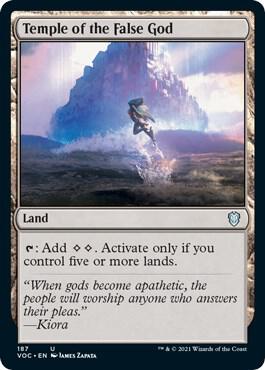 Temple of the False God 187 (Commander: Innistrad: Crimson Vow)  | Good Games Adelaide SA