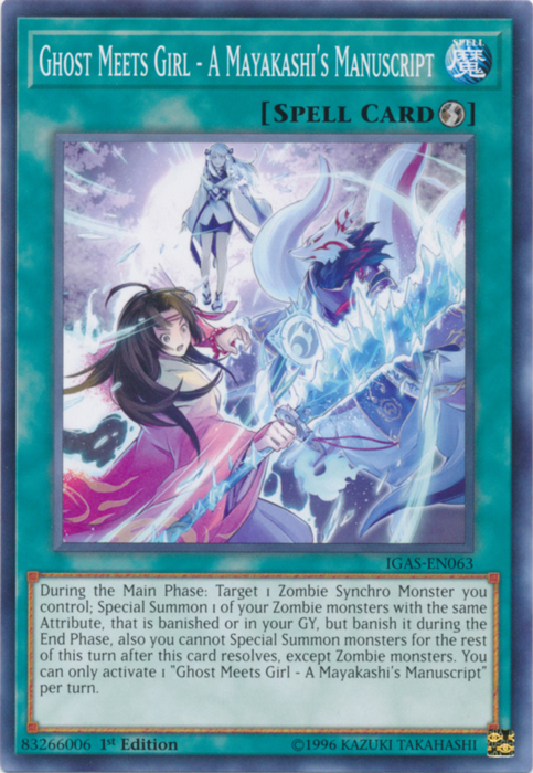 Ghost Meets Girl - A Mayakashi's Manuscript [IGAS-EN063] Common | Good Games Adelaide SA