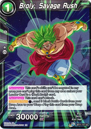 Broly, Savage Rush [BT11-147] | Good Games Adelaide SA