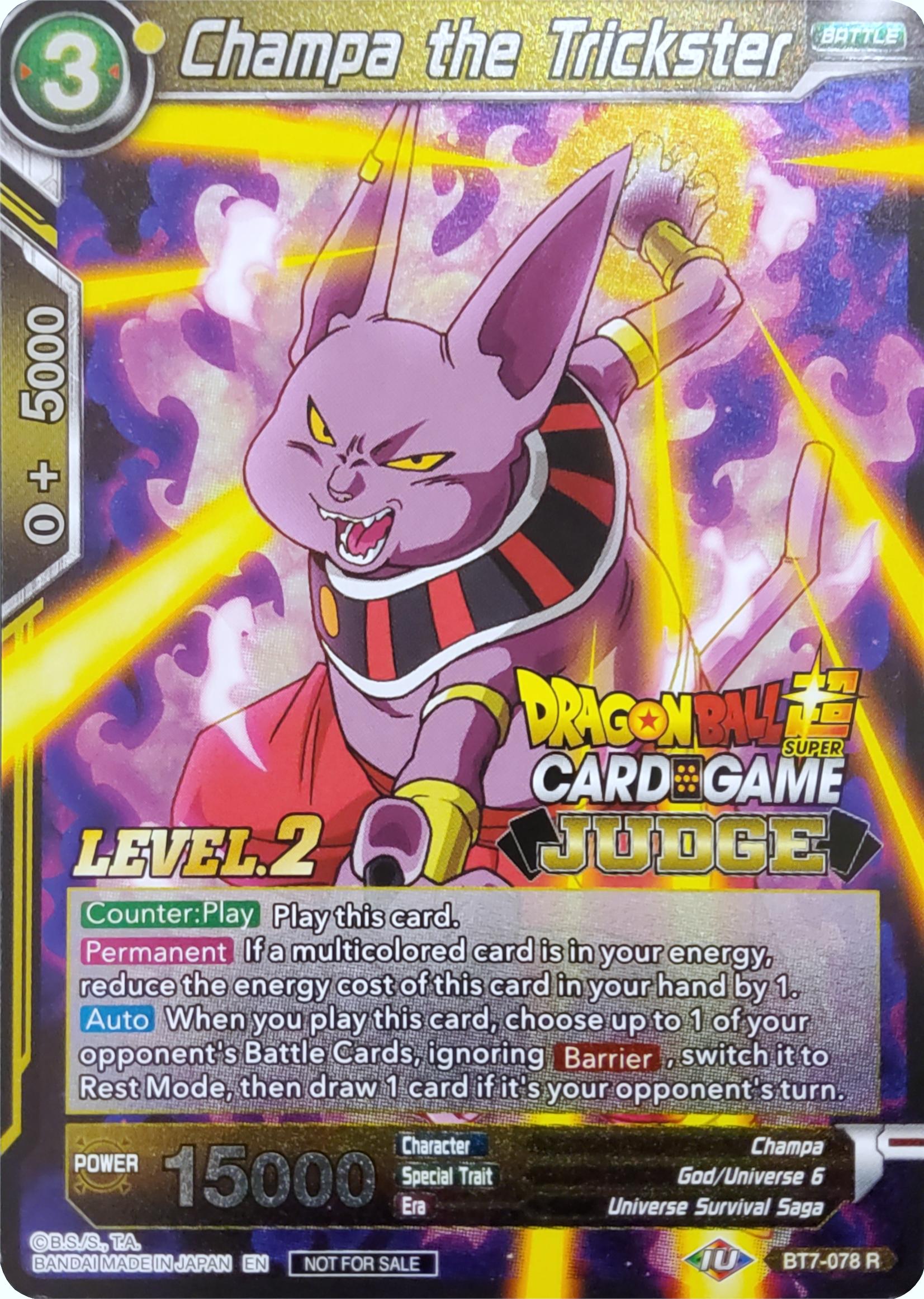 Champa the Trickster (Level 2) (BT7-078) [Judge Promotion Cards] | Good Games Adelaide SA