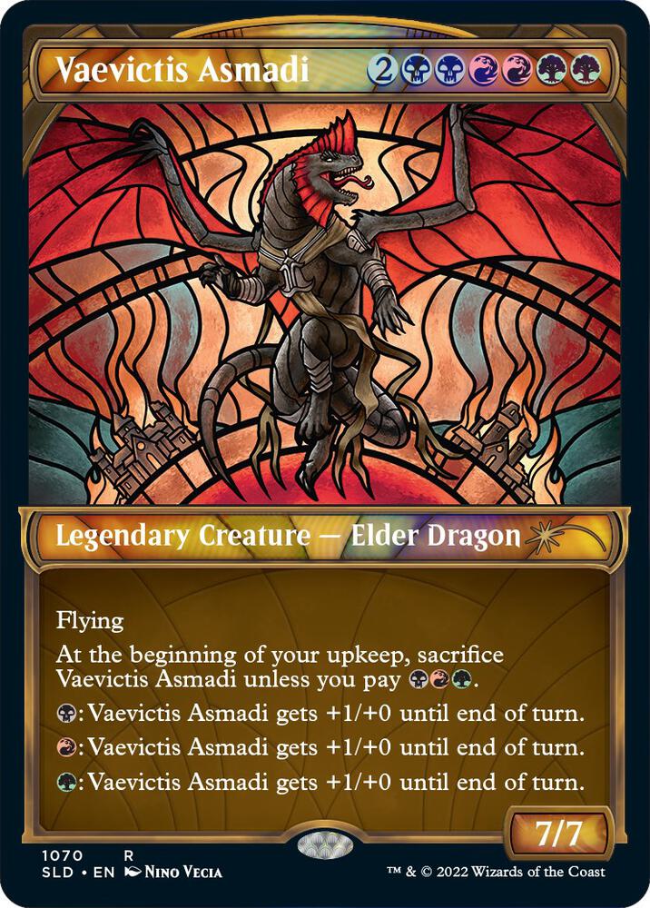 Vaevictis Asmadi Stained Glass Textured Foil 1070 (Secret Lair Drop Series)  - Foil | Good Games Adelaide SA