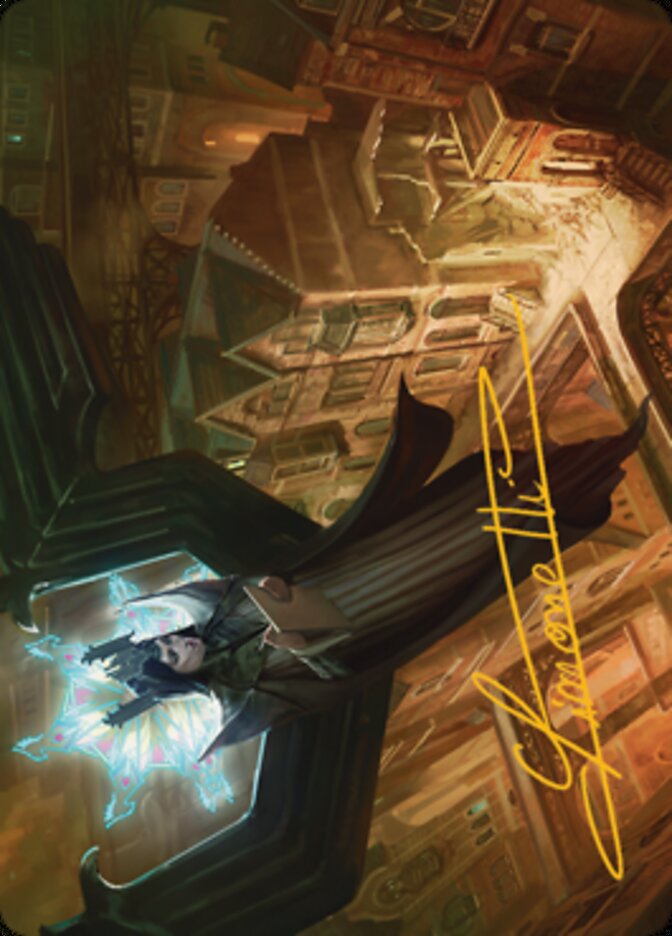 Angelic Sleuth Art Card (Gold-Stamped Signature) [Streets of New Capenna Art Series] | Good Games Adelaide SA