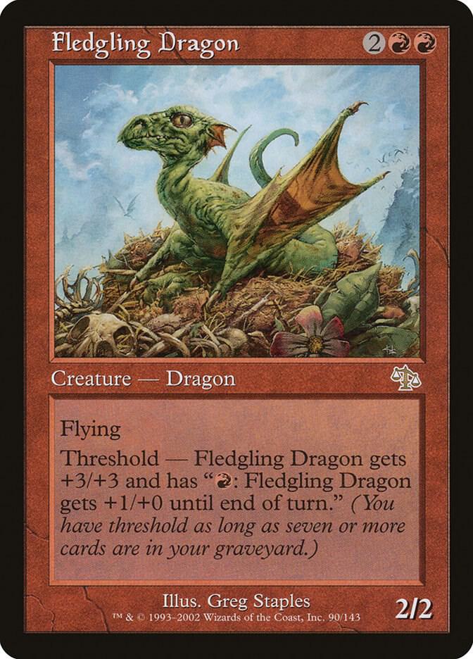 Fledgling Dragon 90 (Judgment)  - Foil | Good Games Adelaide SA