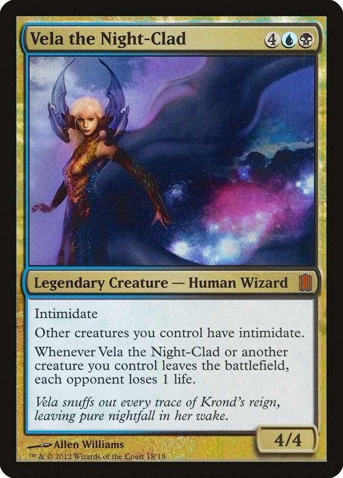 Vela the Night Clad 18 (Commander's Arsenal)  - Foil | Good Games Adelaide SA