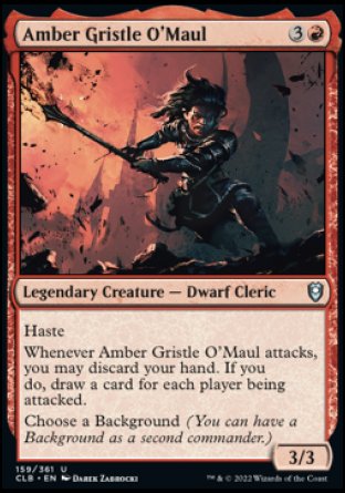Amber Gristle O'Maul [Commander Legends: Battle for Baldur's Gate] | Good Games Adelaide SA