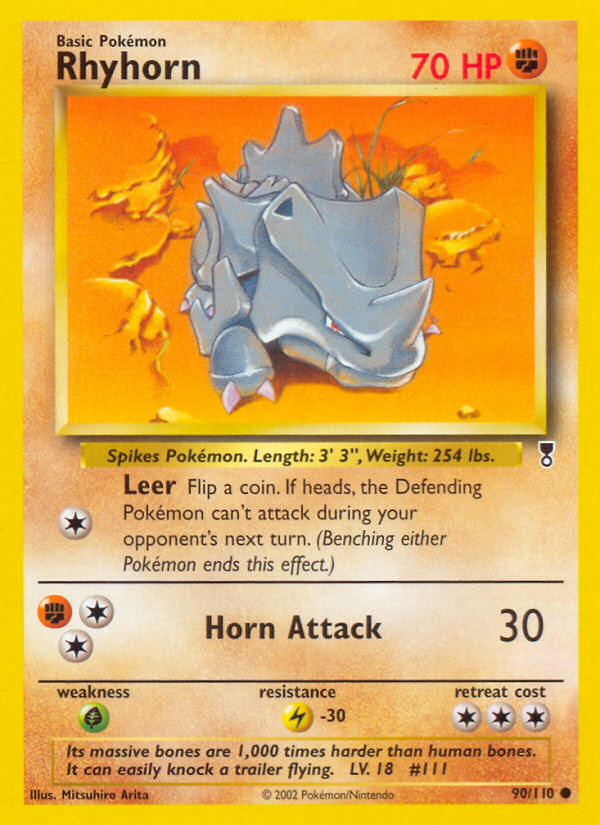 Rhyhorn (90/110) [Legendary Collection] | Good Games Adelaide SA