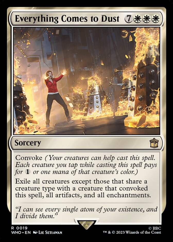 Everything Comes to Dust 19 (Universes Beyond: Doctor Who)  - Foil | Good Games Adelaide SA