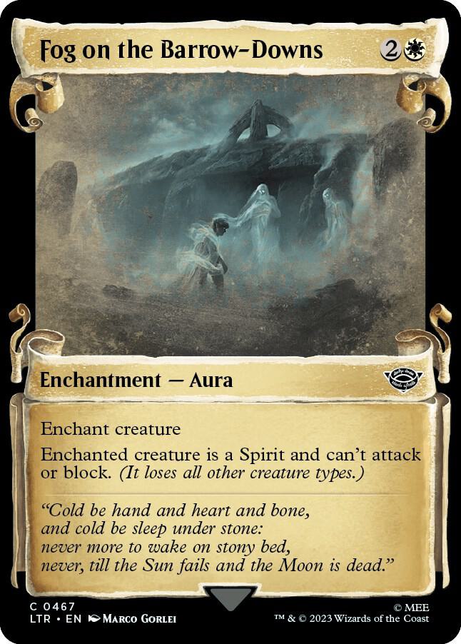 Fog on the Barrow-Downs 467 (Universes Beyond: The Lord of the Rings: Tales of Middle-earth)  - Showcase Scroll Foil | Good Games Adelaide SA