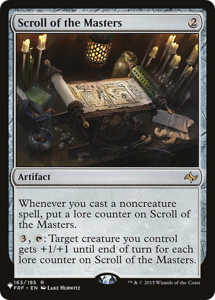 Scroll of the Masters 163/185 (The List Reprints)  | Good Games Adelaide SA