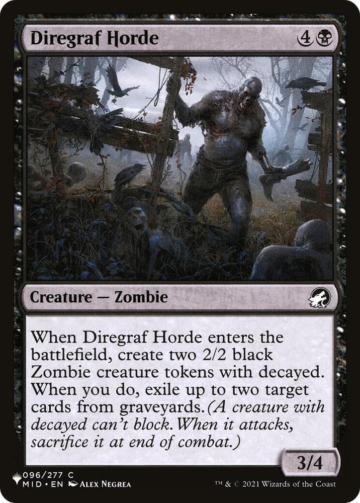 Diregraf Horde 096/277 (The List Reprints)  | Good Games Adelaide SA