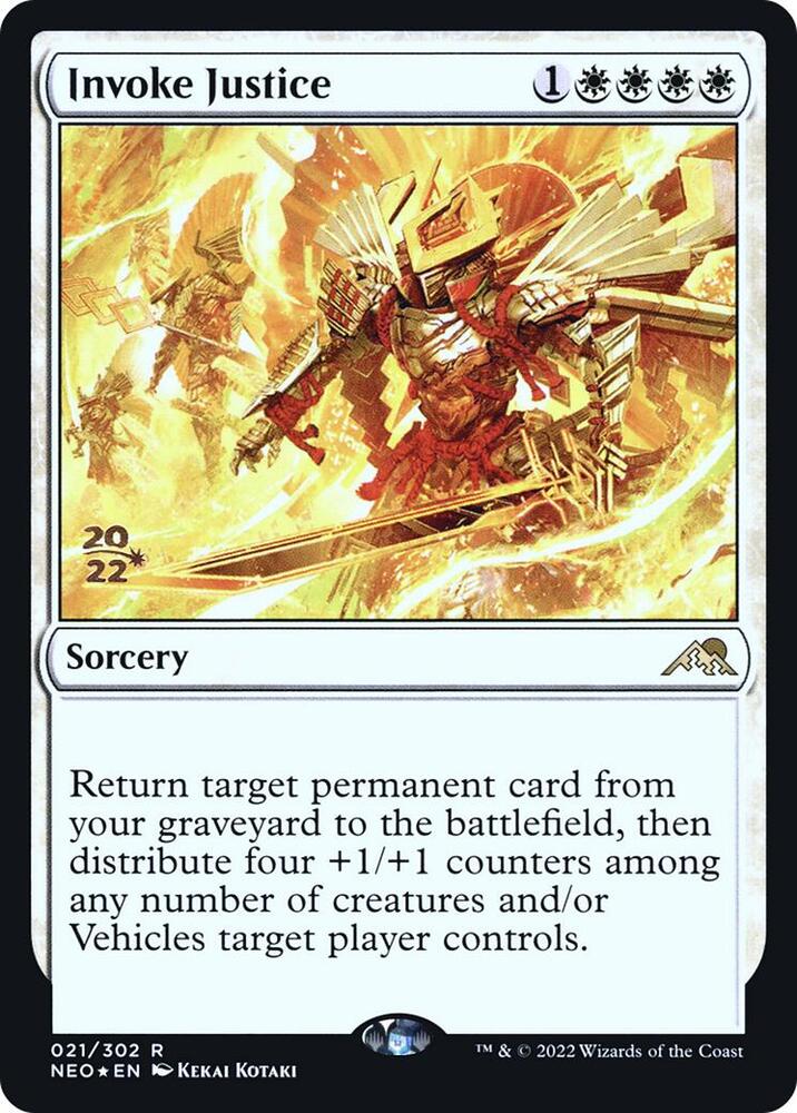 Invoke Justice 21 (Prerelease Cards)  - Foil | Good Games Adelaide SA
