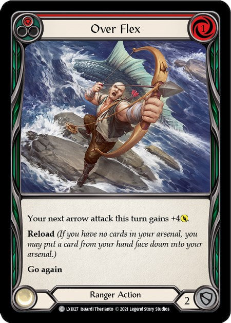 Over Flex (Red) [LXI027] (Tales of Aria Lexi Blitz Deck)  1st Edition Normal | Good Games Adelaide SA