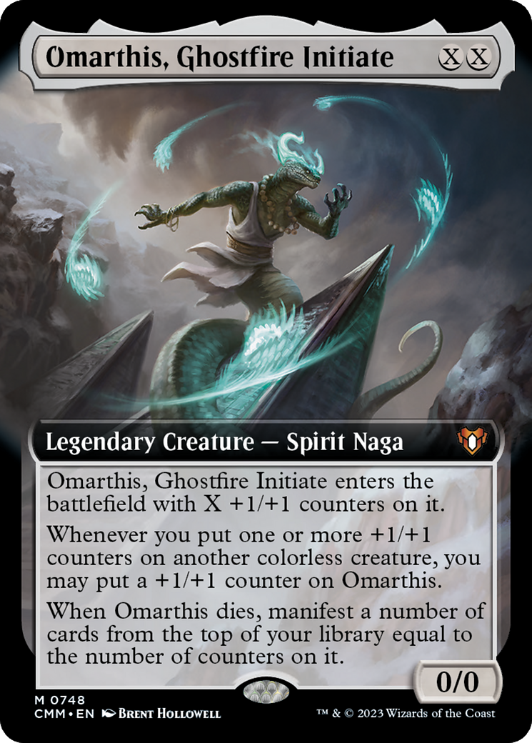 Omarthis, Ghostfire Initiate (Extended Art) [Commander Masters] | Good Games Adelaide SA