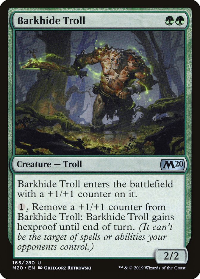 Barkhide Troll 165 (Core Set 2020)  | Good Games Adelaide SA