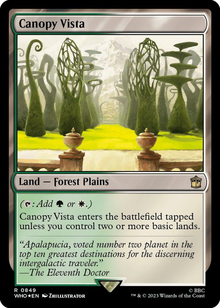 Canopy Vista 849 (Universes Beyond: Doctor Who)  - Foil | Good Games Adelaide SA