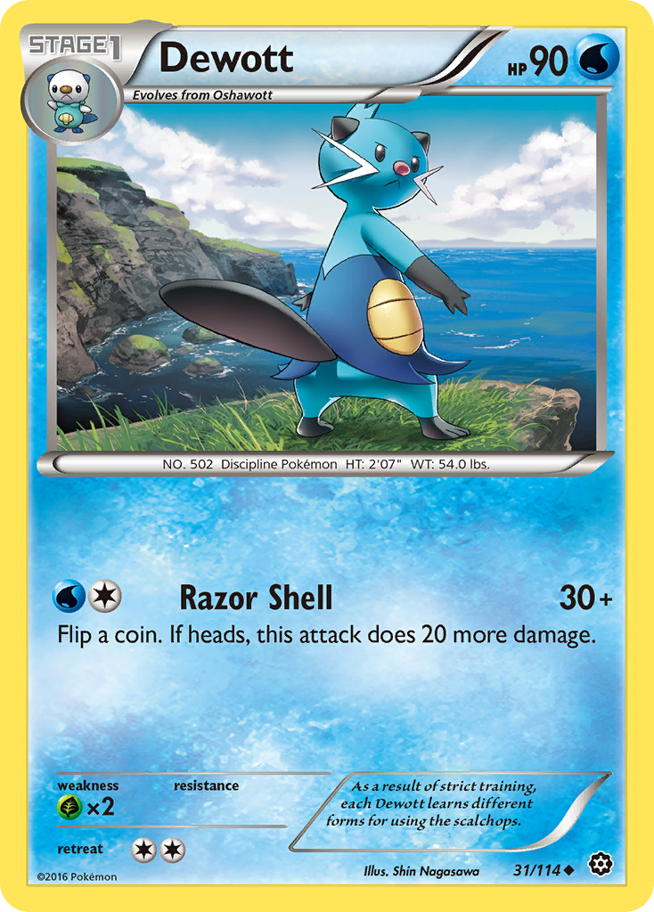 Dewott (31/114) [XY: Steam Siege] | Good Games Adelaide SA