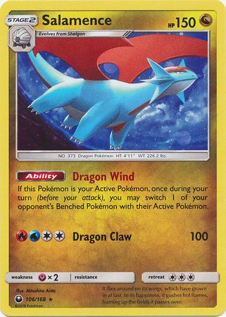 Salamence (106/168) (Cosmos Holo) [Sun & Moon: Celestial Storm] | Good Games Adelaide SA