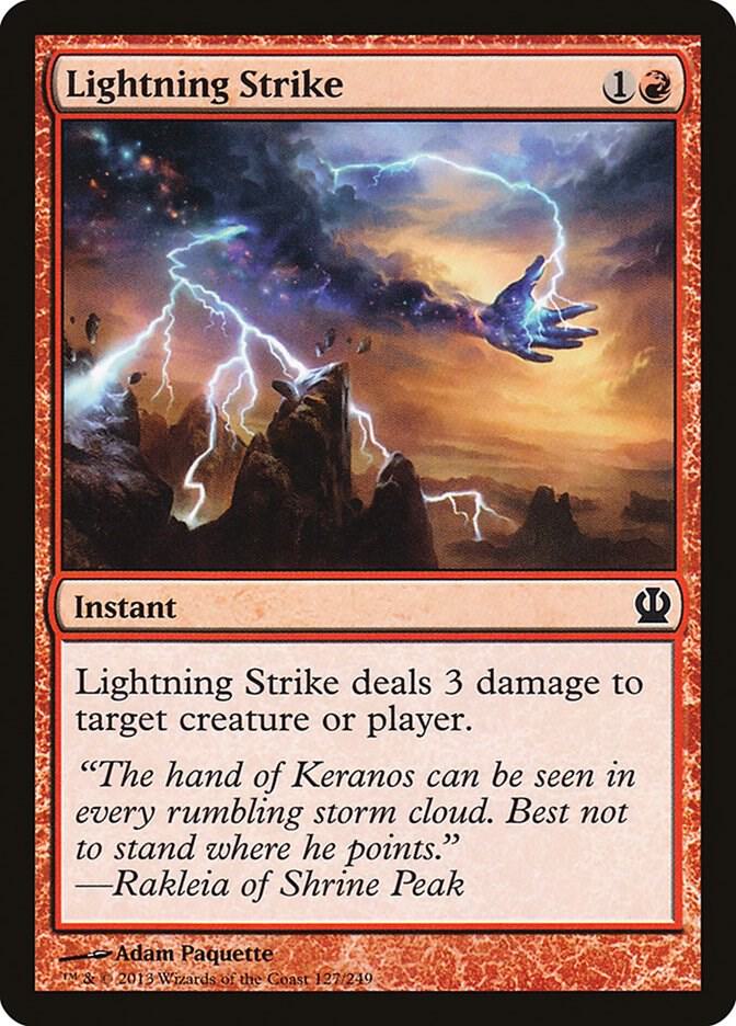 Lightning Strike 127 (Theros)  - Foil | Good Games Adelaide SA