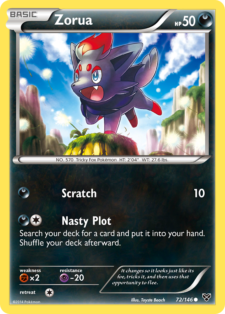 Zorua (72/146) [XY: Base Set] | Good Games Adelaide SA