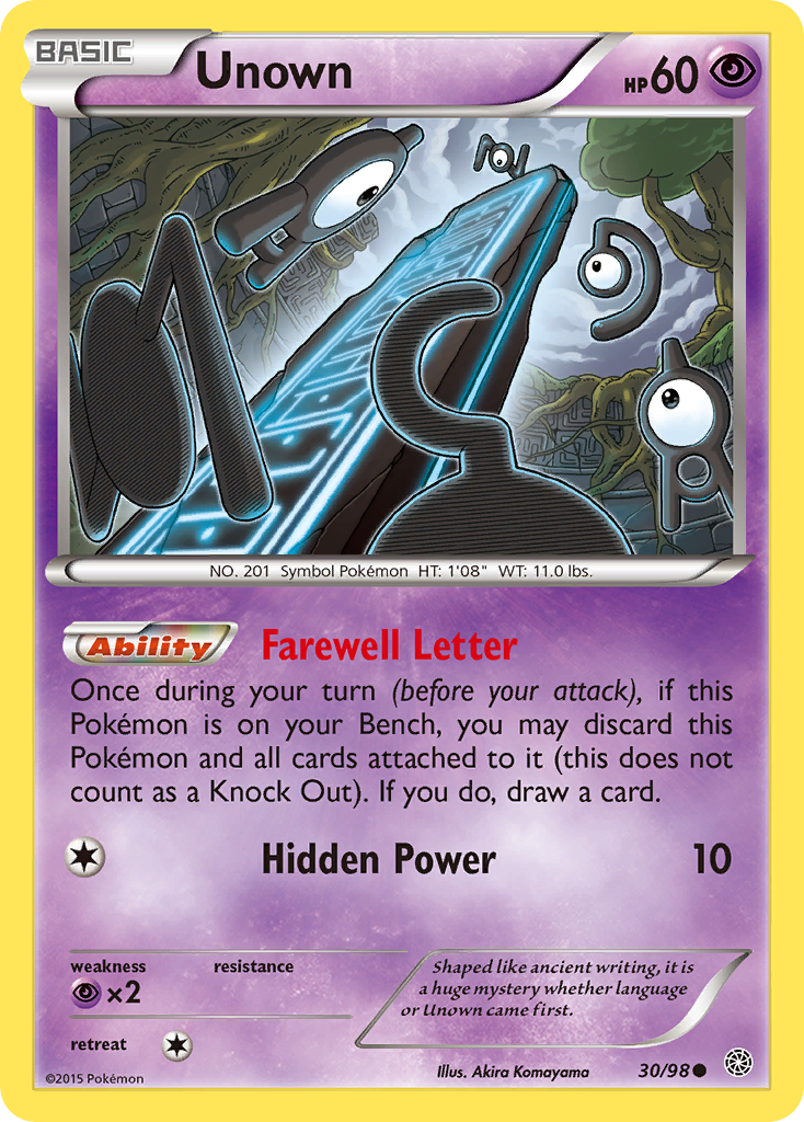 Unown (30/98) [XY: Ancient Origins] | Good Games Adelaide SA