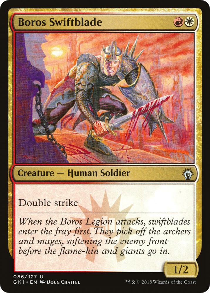 Boros Swiftblade 86 (Guilds of Ravnica: Guild Kits)  | Good Games Adelaide SA