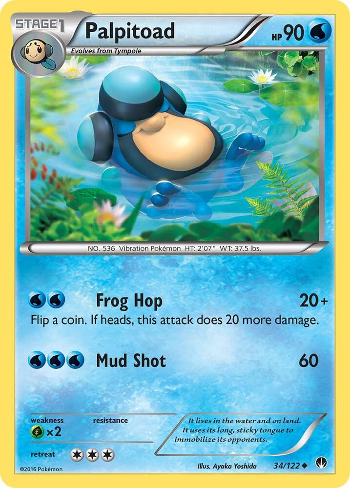 Palpitoad 34/122 (XY - BREAKpoint)  | Good Games Adelaide SA