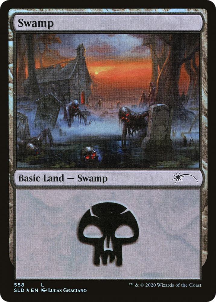 Swamp 558 558 (Secret Lair Drop Series)  - Foil | Good Games Adelaide SA