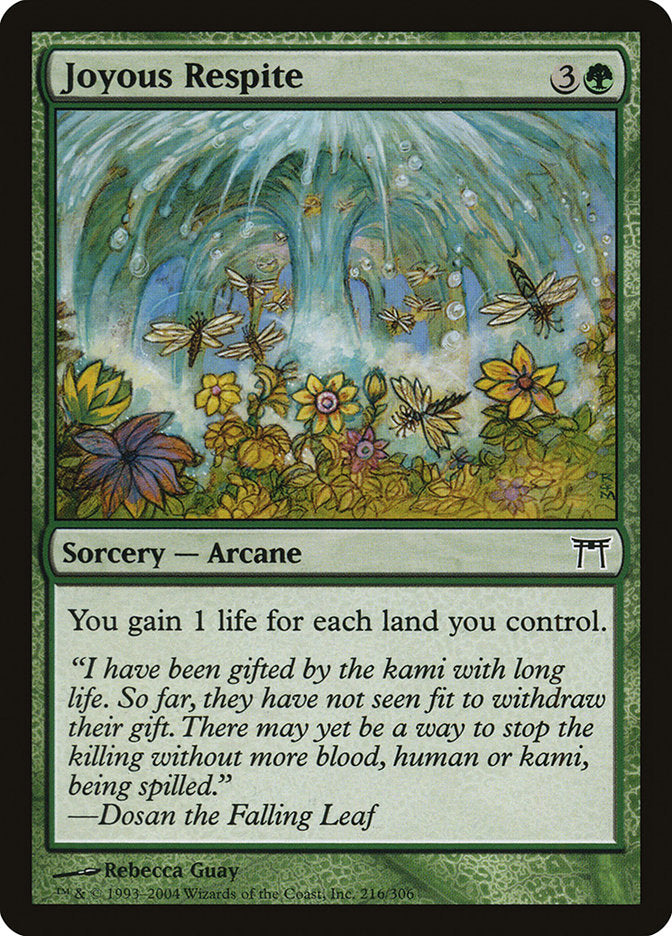 Joyous Respite 216 (Champions of Kamigawa)  - Foil | Good Games Adelaide SA