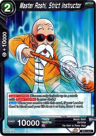 Master Roshi, Strict Instructor [BT6-110] | Good Games Adelaide SA