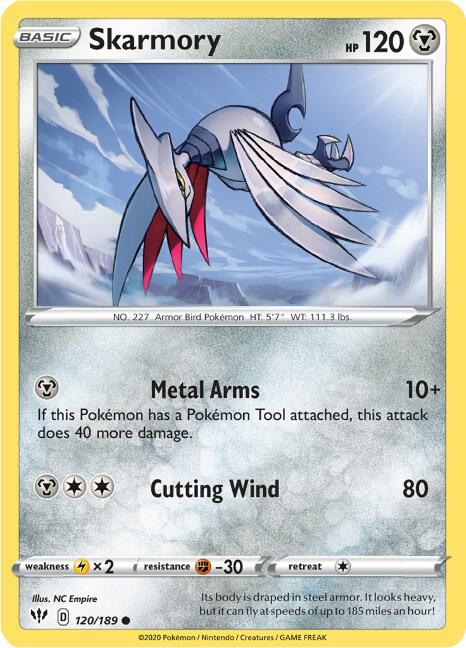 Skarmory 120/189 (SWSH03: Darkness Ablaze)  | Good Games Adelaide SA