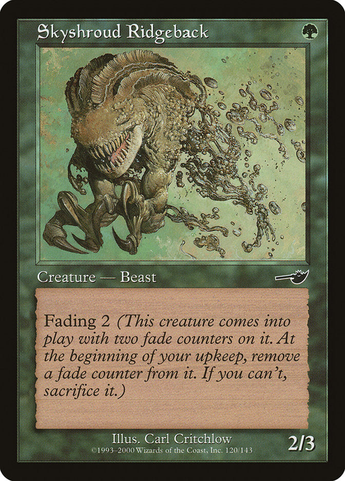 Skyshroud Ridgeback 120 (Nemesis)  - Foil | Good Games Adelaide SA